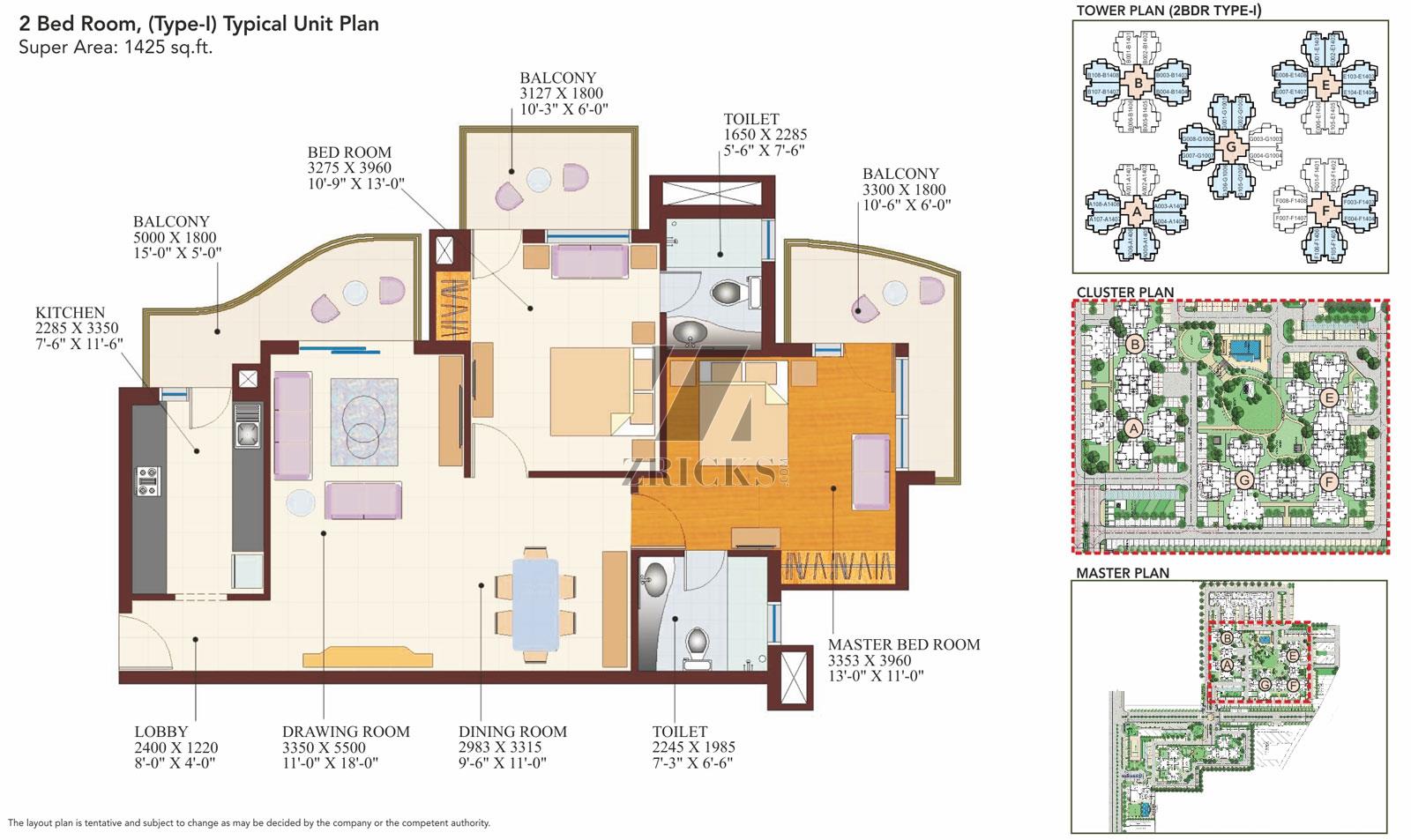 M2K County Heights Floor Plan