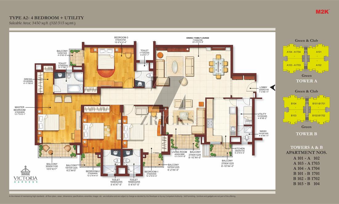 M2K Victoria Gardens Floor Plan