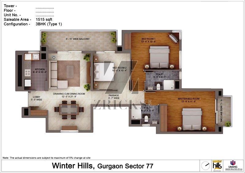 Umang Winter Hills Floor Plan