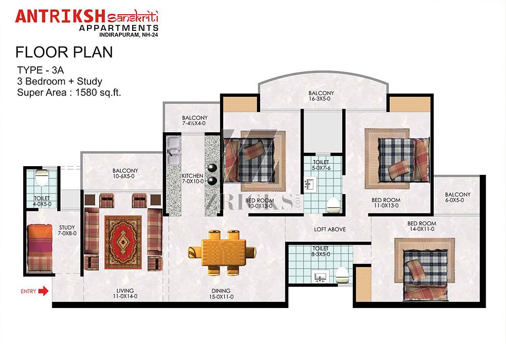 Antriksh Sanskriti Floor Plan