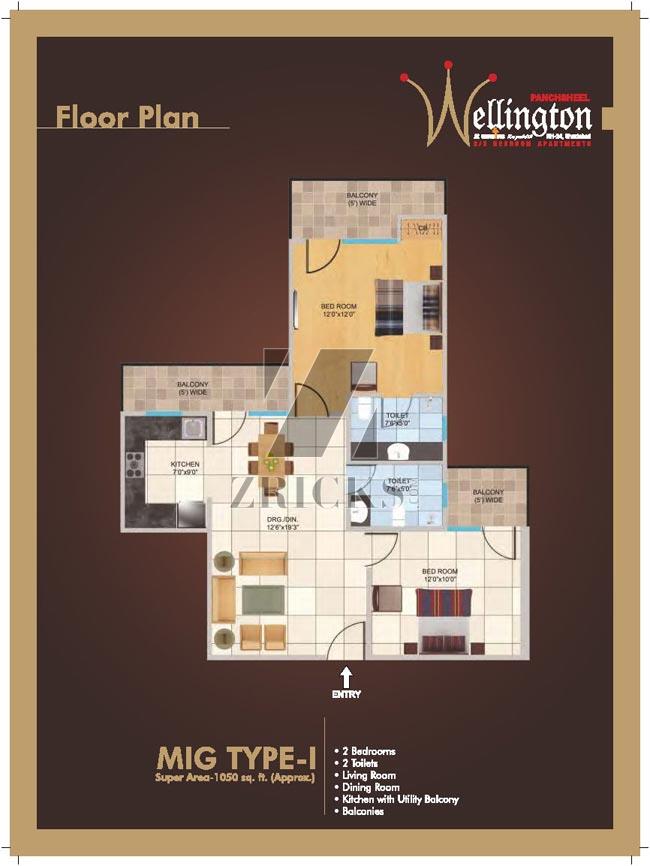 Panchsheel Wellington Floor Plan