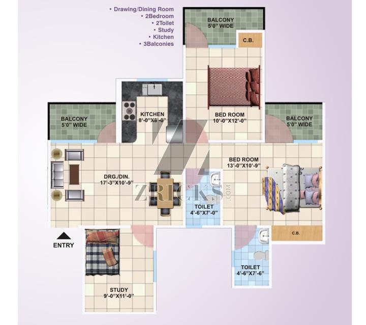 Panchsheel Primrose Floor Plan