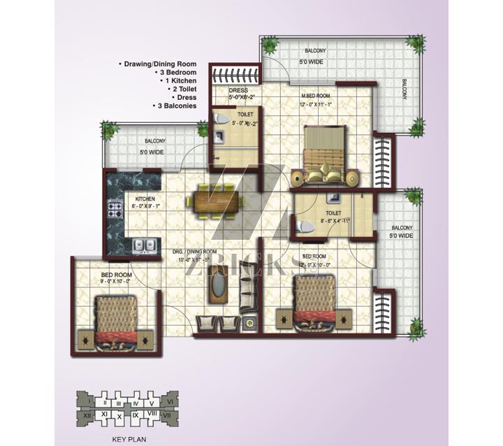 Panchsheel Primrose Floor Plan