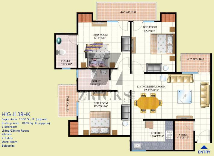 Mahagun Puram I Floor Plan