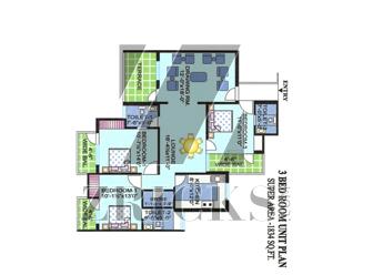 Antriksh Krishna Apartments Floor Plan