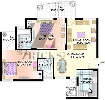 Mittals Tulip Heights Floor Plan