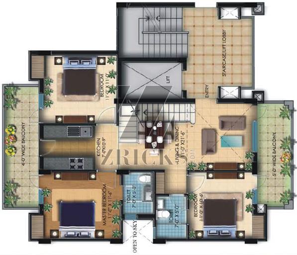 TDI Espania Royale Floors Floor Plan