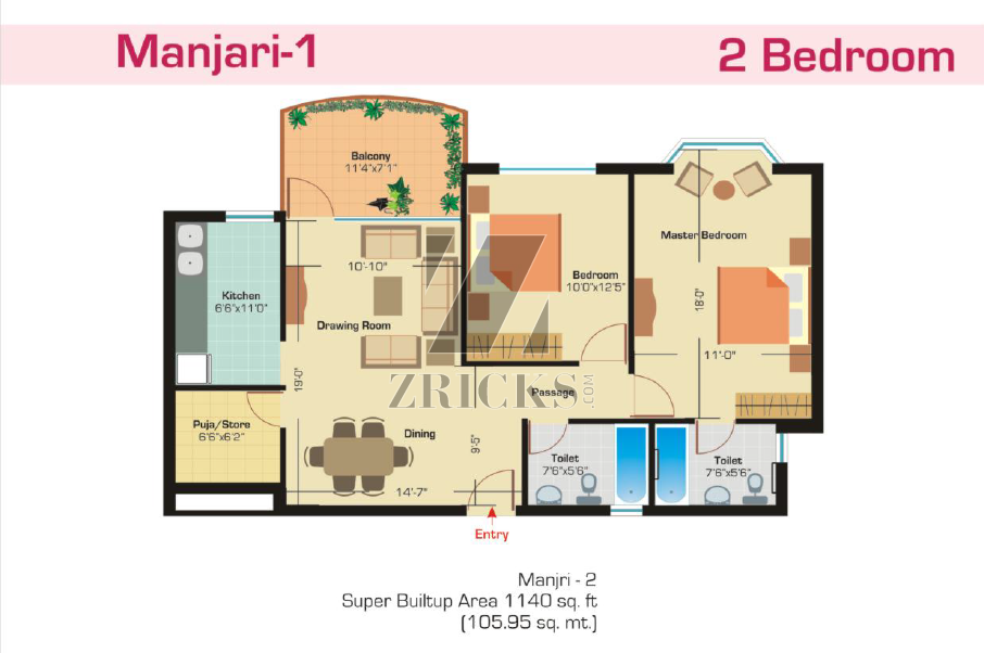 Ashiana Utsav Floor Plan