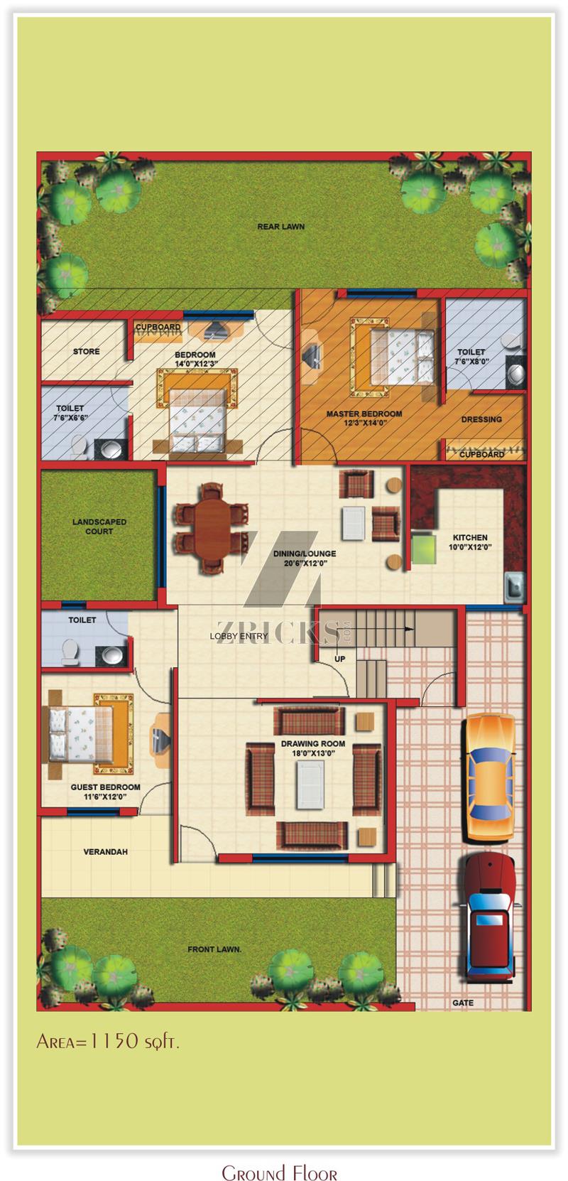 TDI City Villas Floor Plan