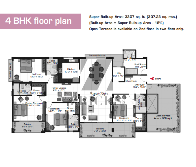 Ashiana Treehouse Residences Floor Plan