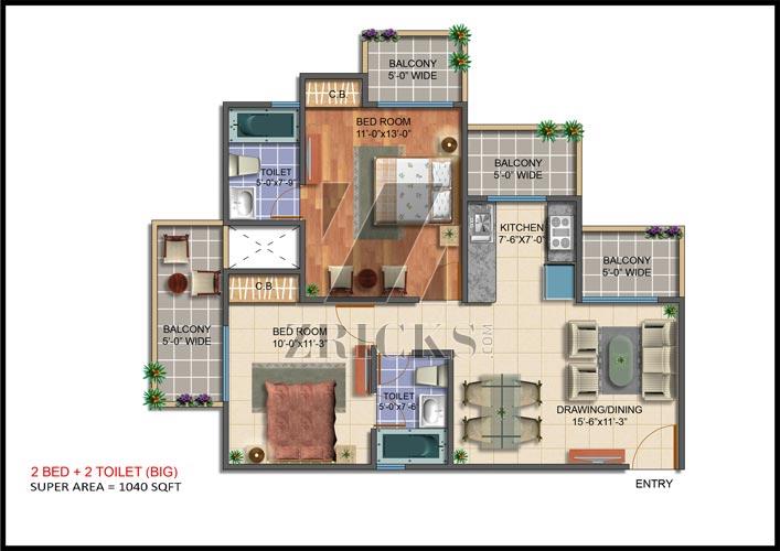 Maxblis White House 2 Floor Plan