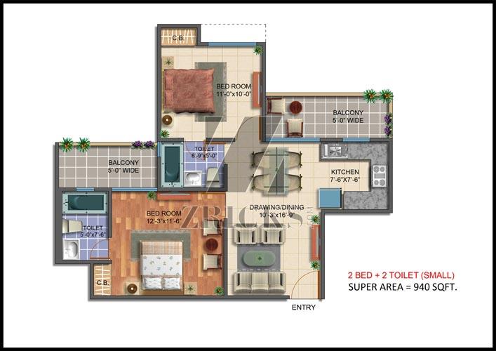 Maxblis White House 2 Floor Plan