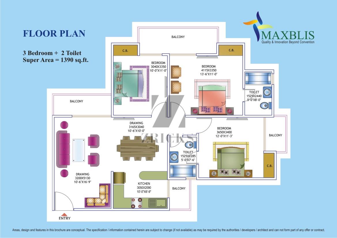 Maxblis White House I Floor Plan