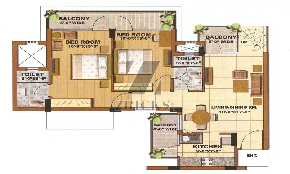 TDI City SKY Villa Floor Plan