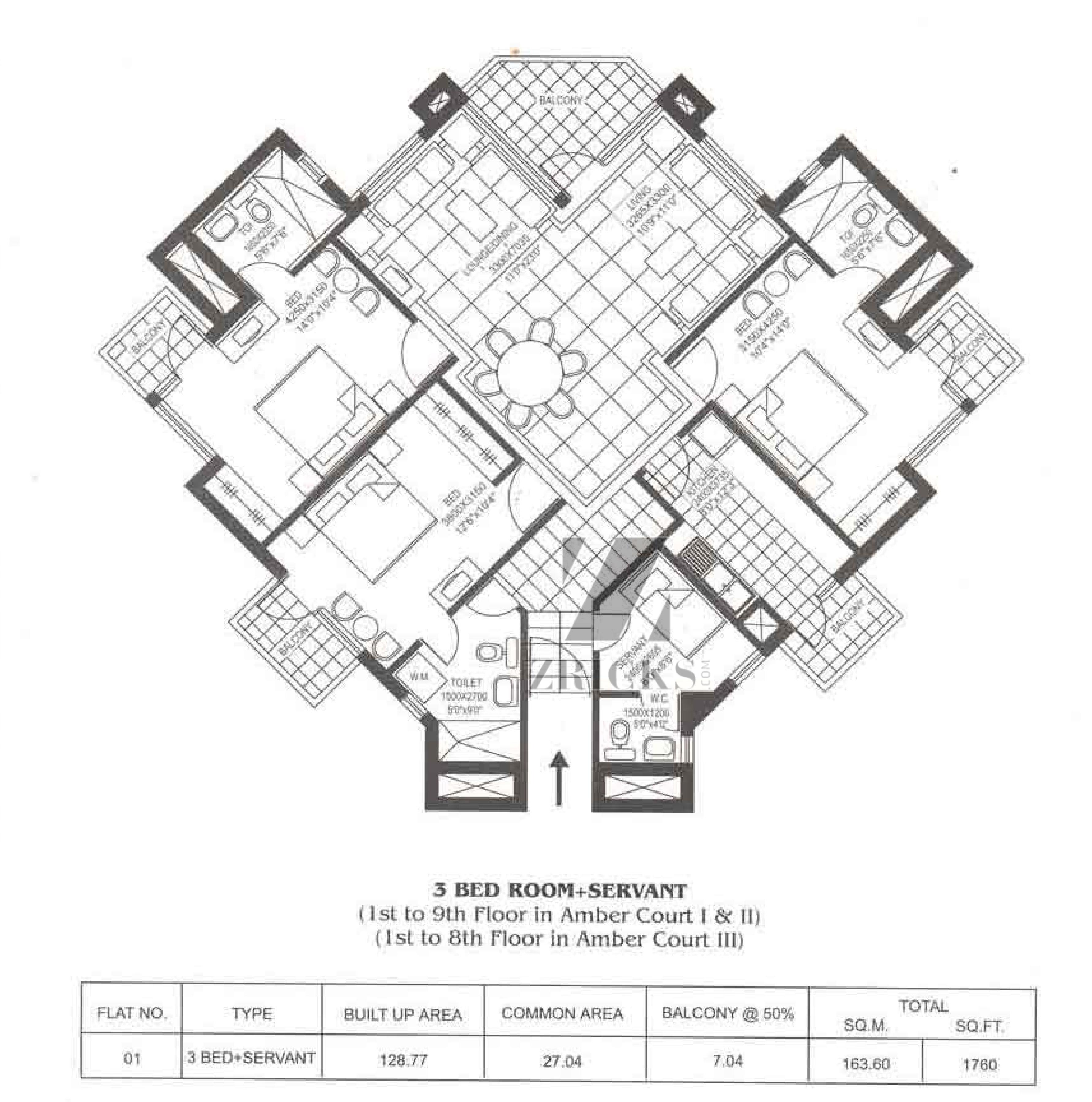 Suncity Essel Towers Floor Plan