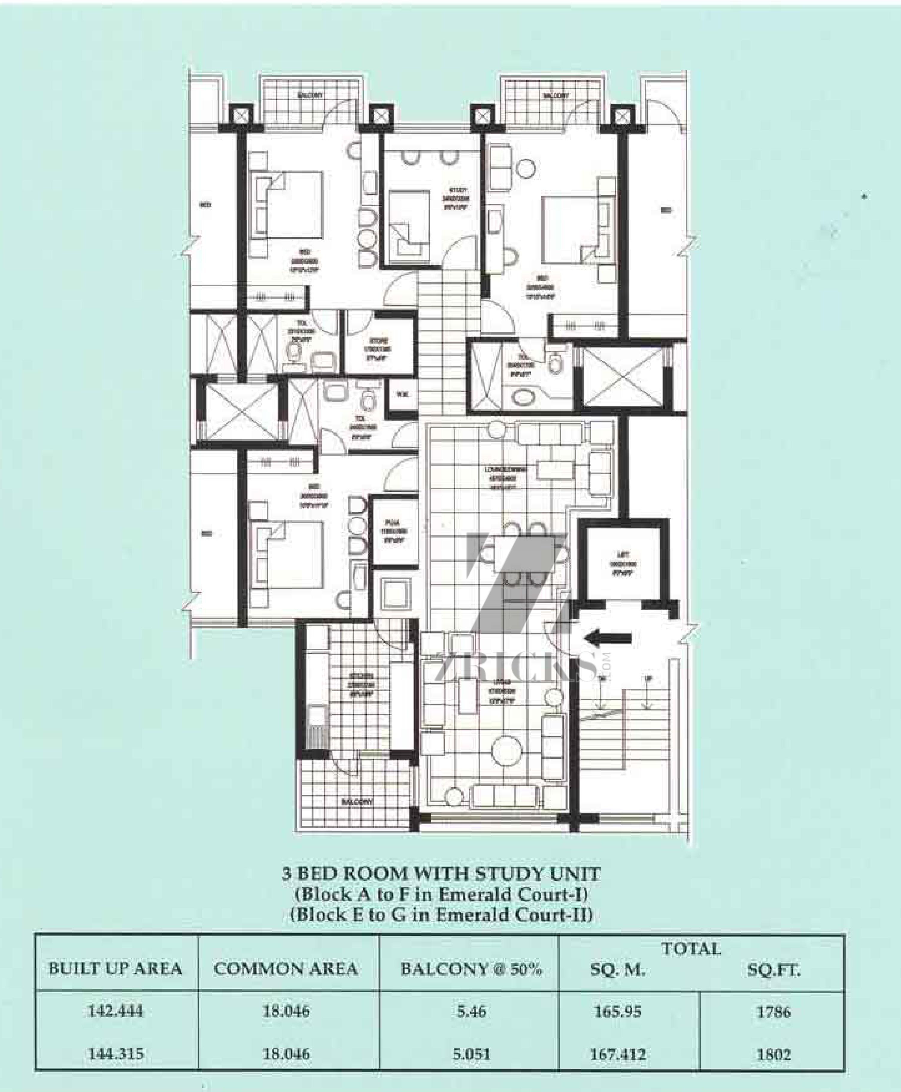 Suncity Essel Towers Floor Plan