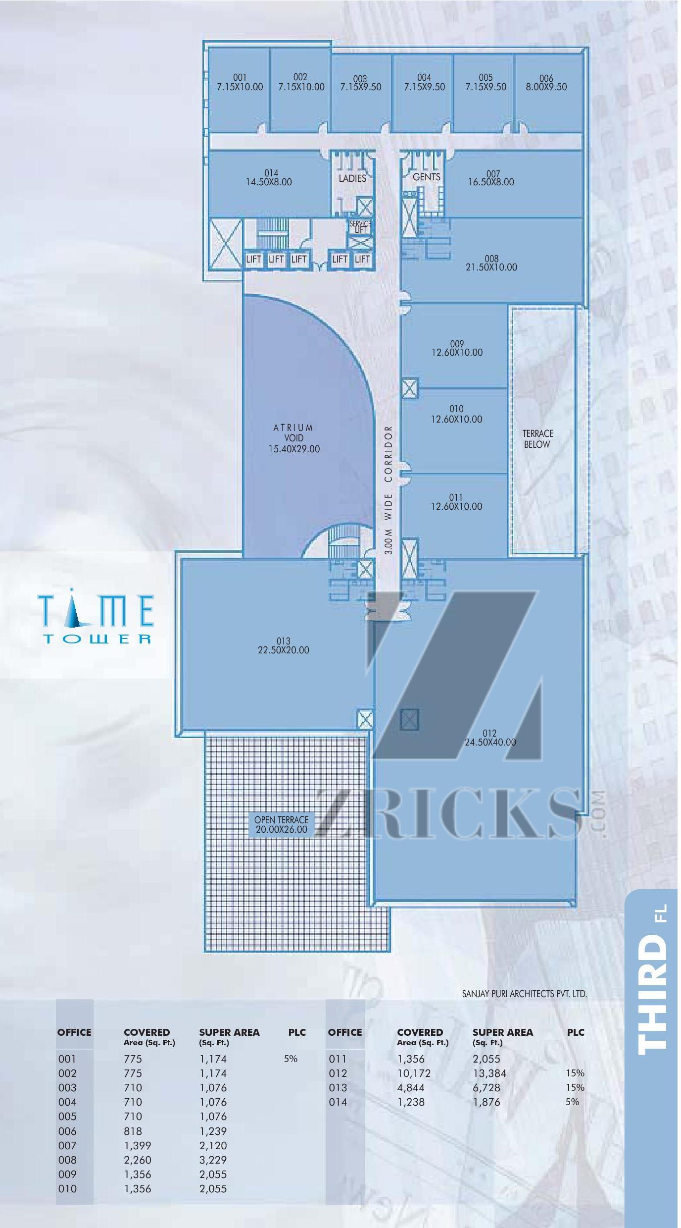 Suncity Dhoot Time Tower Floor Plan