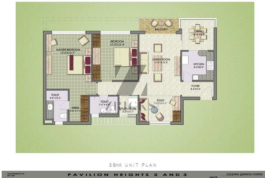 Jaypee Greens Pavilion Heights Floor Plan