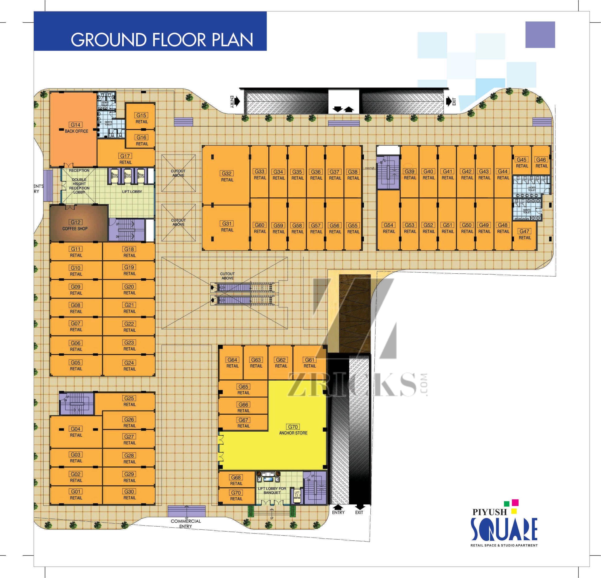 Piyush Square Floor Plan