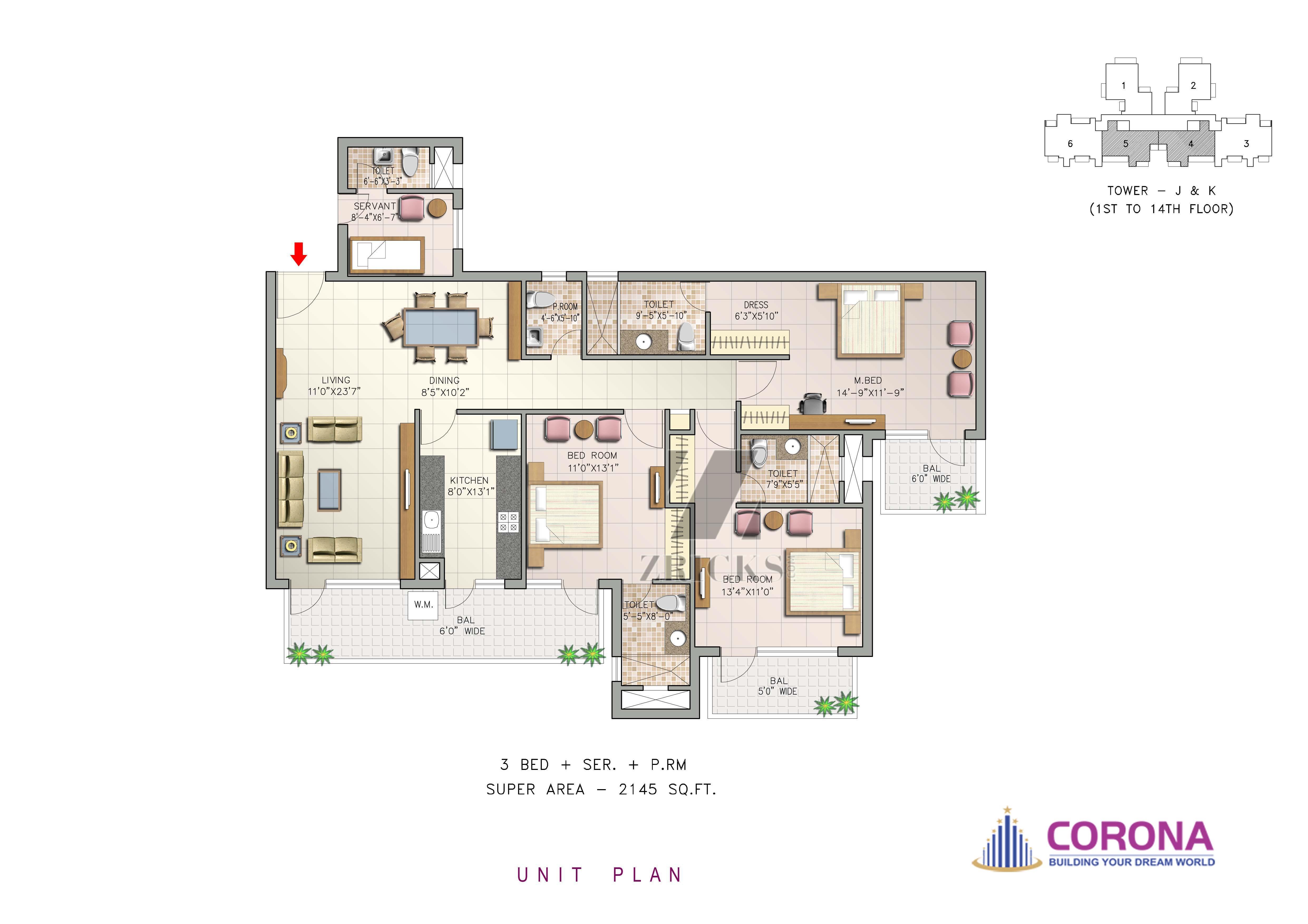 Corona Optus Floor Plan