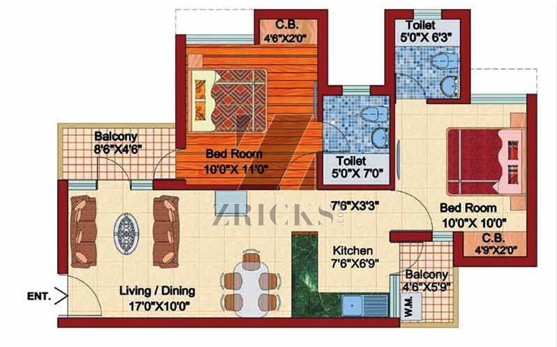 ShubhKamna Kartik Kunj Apartments Floor Plan
