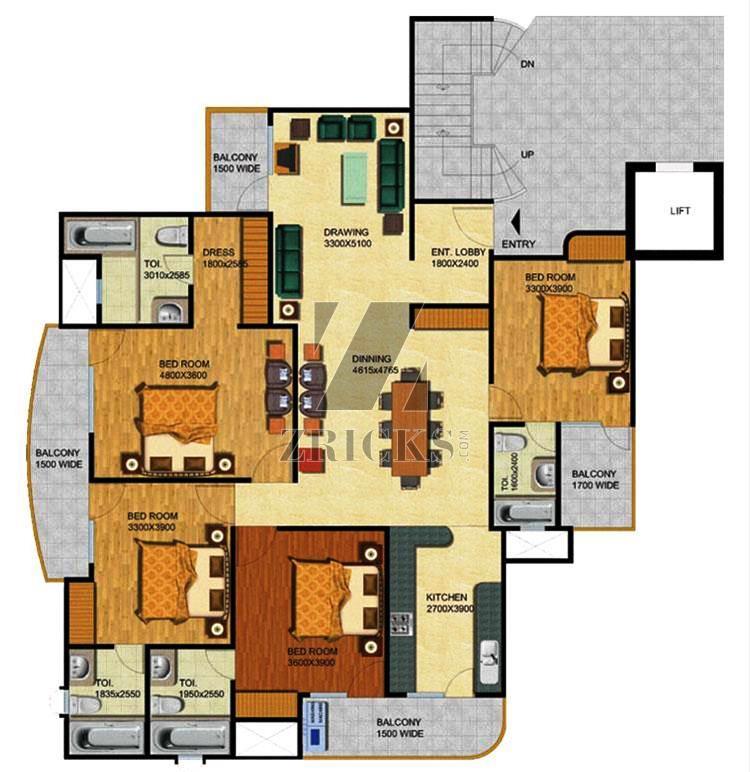 ShubhKamna Kartik Kunj Apartments Floor Plan