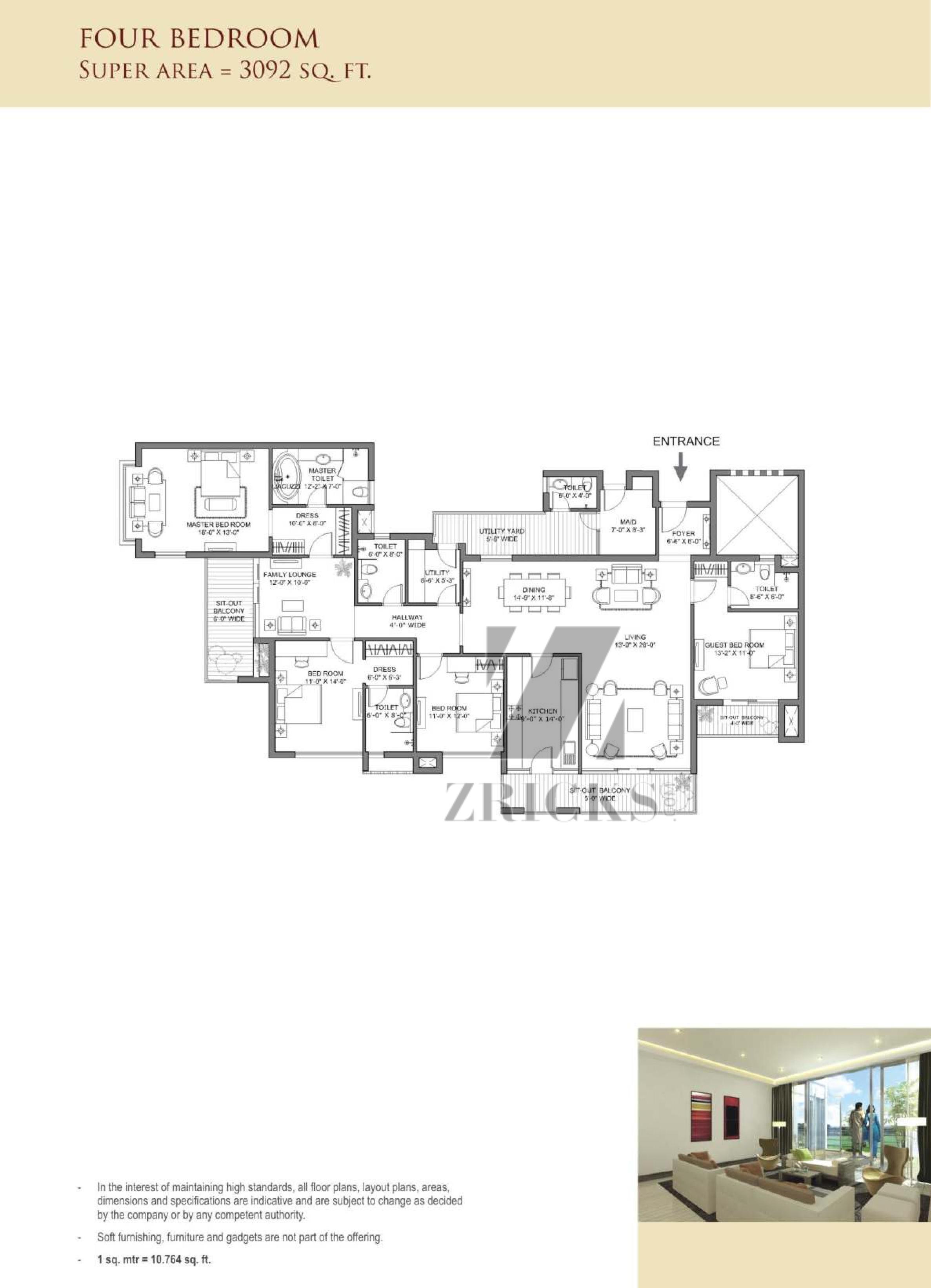 Landmark The Residency Floor Plan