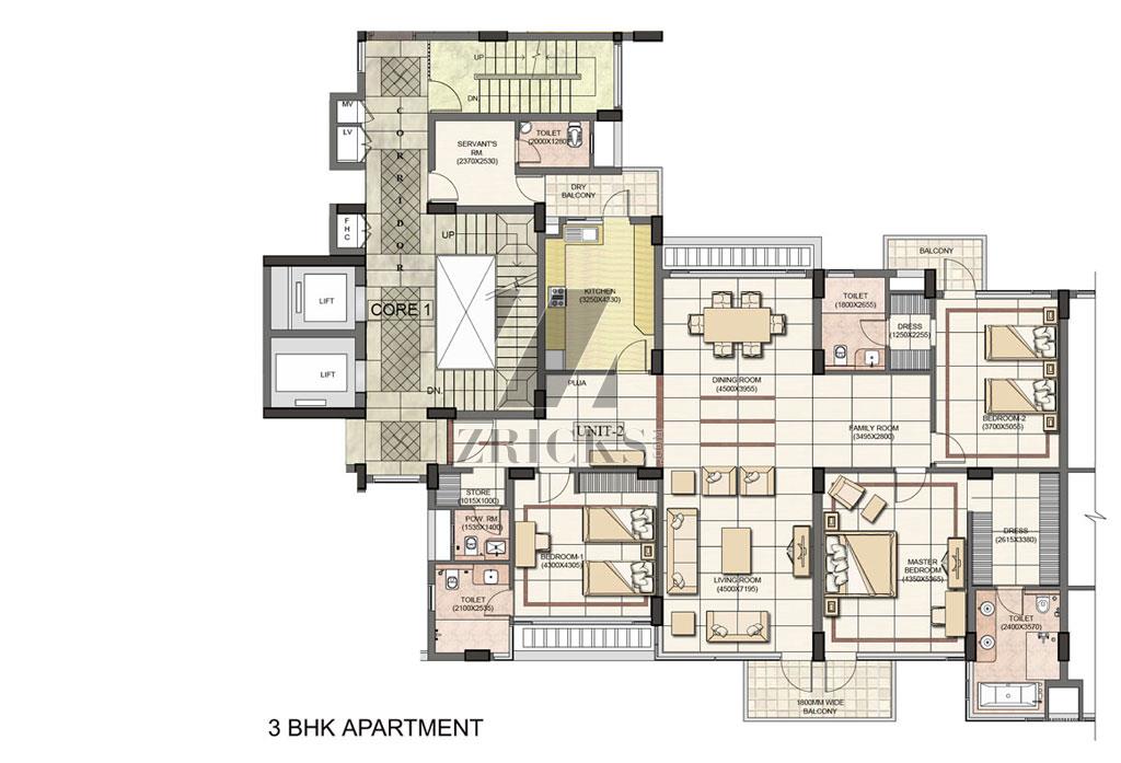 Jaypee Greens Jade Apartments Floor Plan