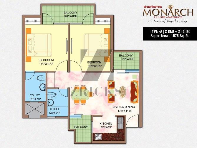 ShubhKamna Monarch Floor Plan