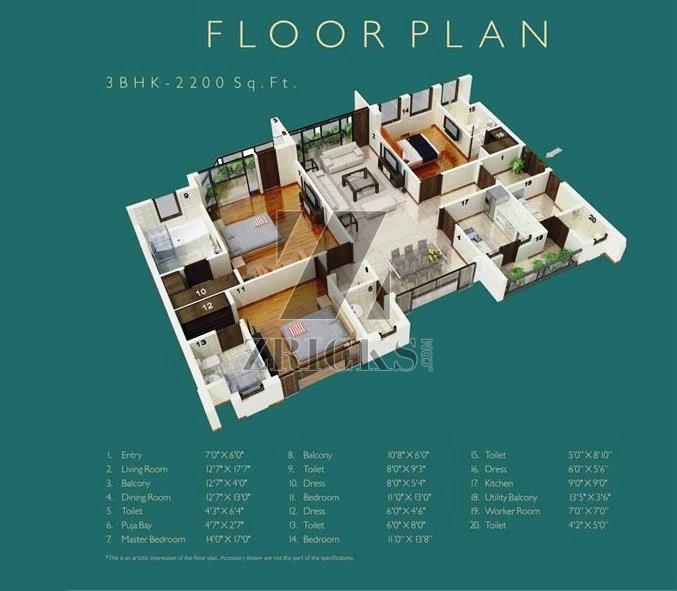 Jaypee Greens The Castille II Floor Plan