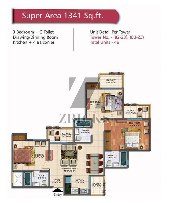 Rudra Palace Heights Floor Plan