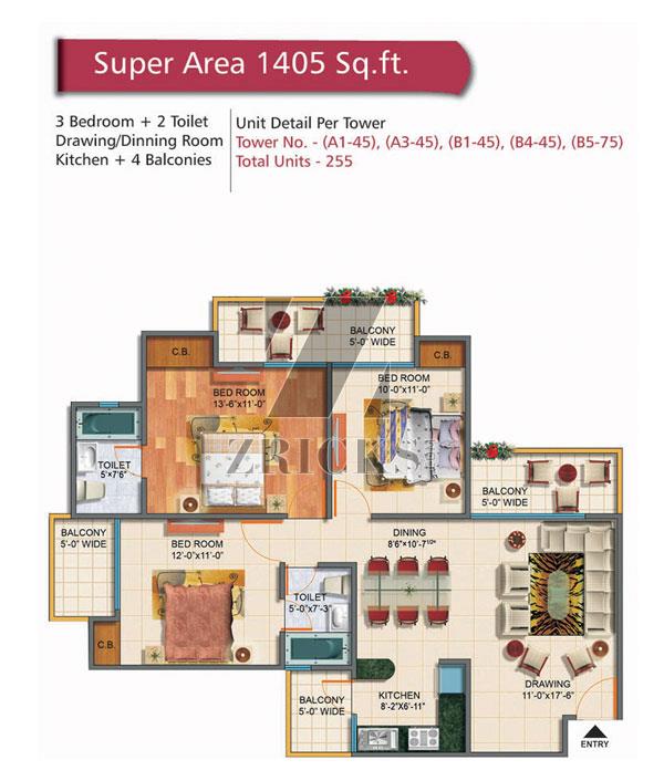 Rudra Palace Heights Floor Plan