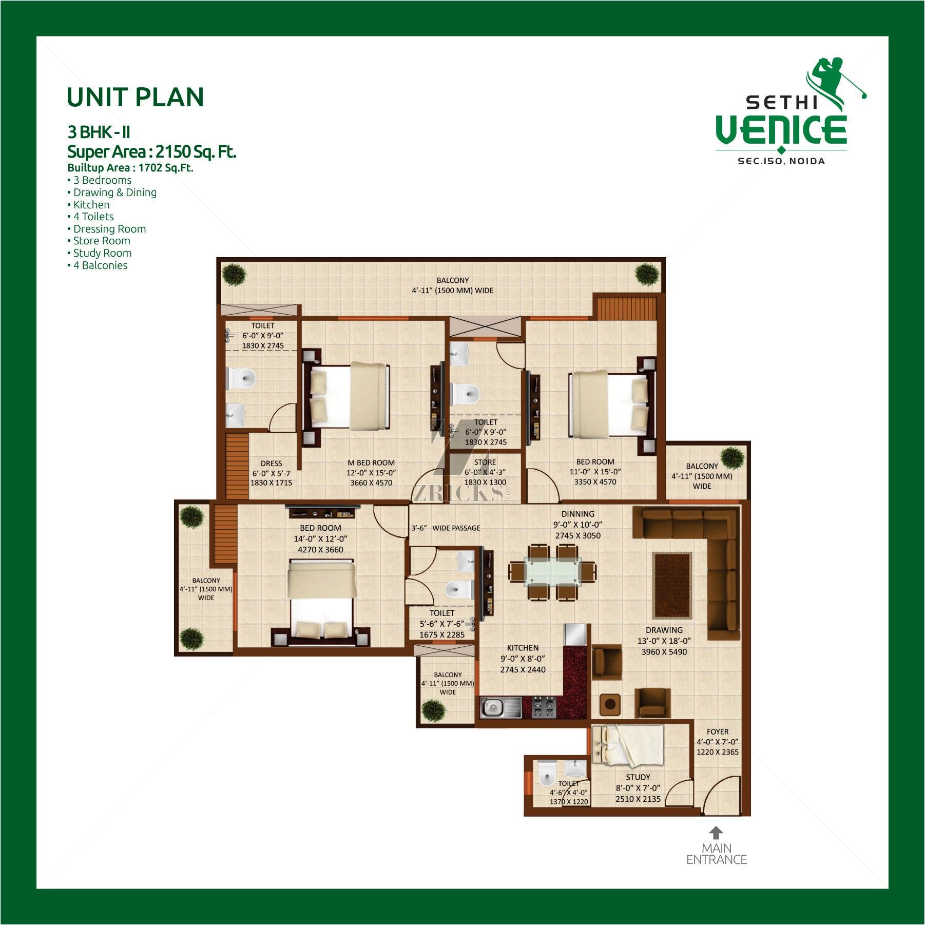 Sethi Venice Floor Plan