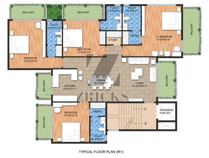Raheja Ayana Residences Floor Plan
