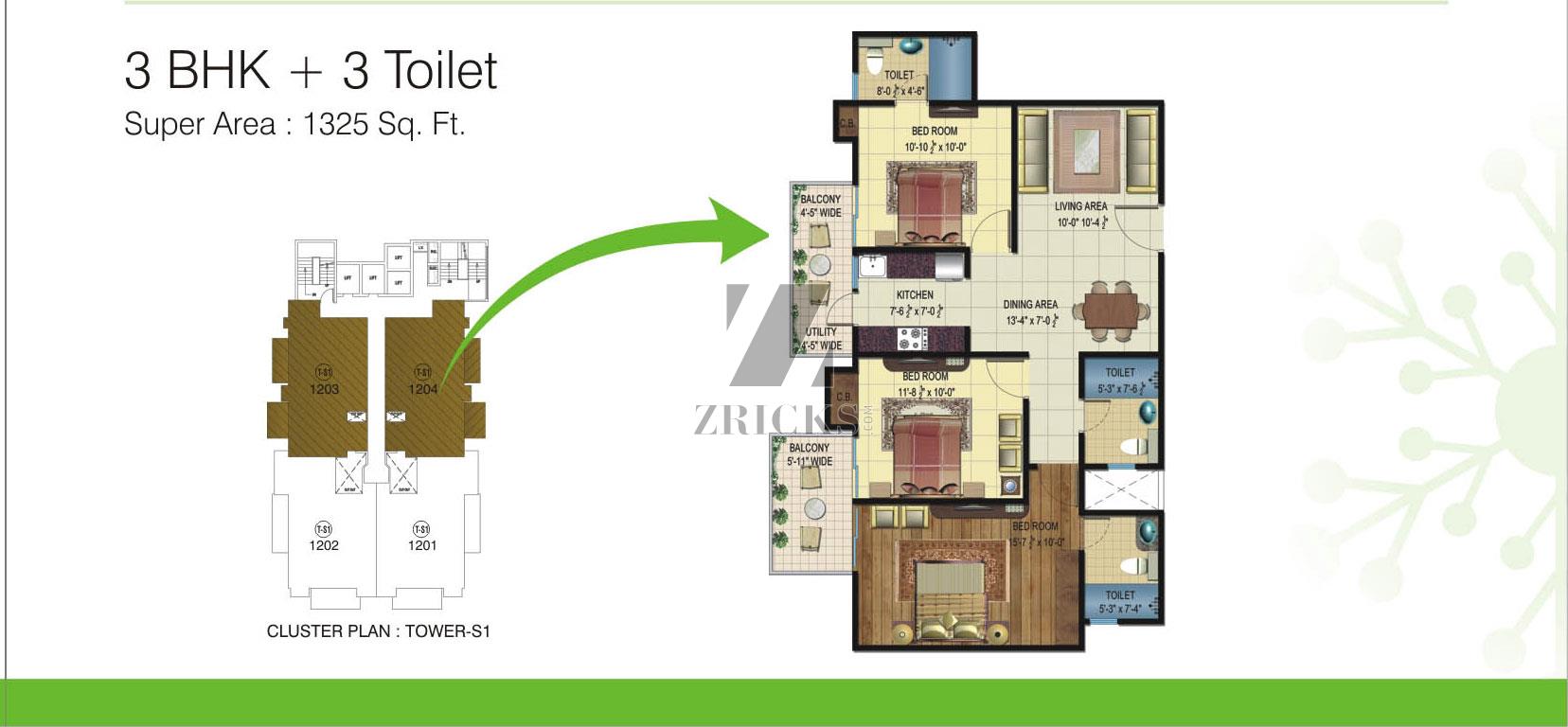 Rishabh Habitat 9 Floor Plan