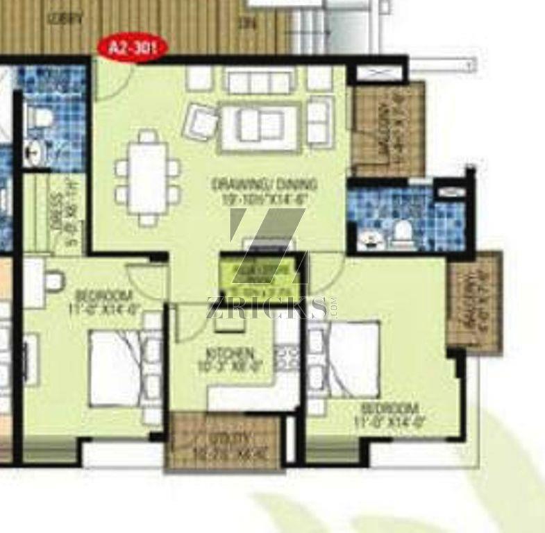 Ashadeep Green Acres Gulmohar Walk Up Apartments Floor Plan