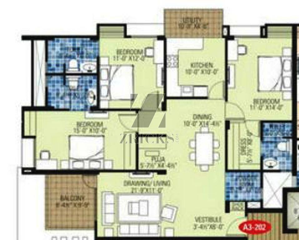 Ashadeep Green Acres Gulmohar Walk Up Apartments Floor Plan