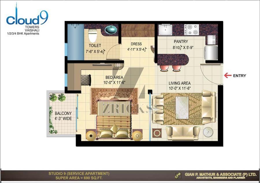 Rishabh Studio 9 Floor Plan