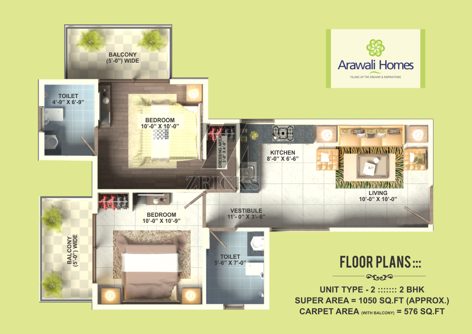 GLS Arawali Homes Floor Plan
