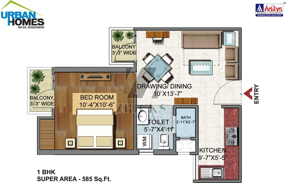 Aditya Urban Homes Floor Plan