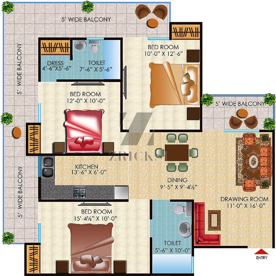 Saya Desire Residency Floor Plan