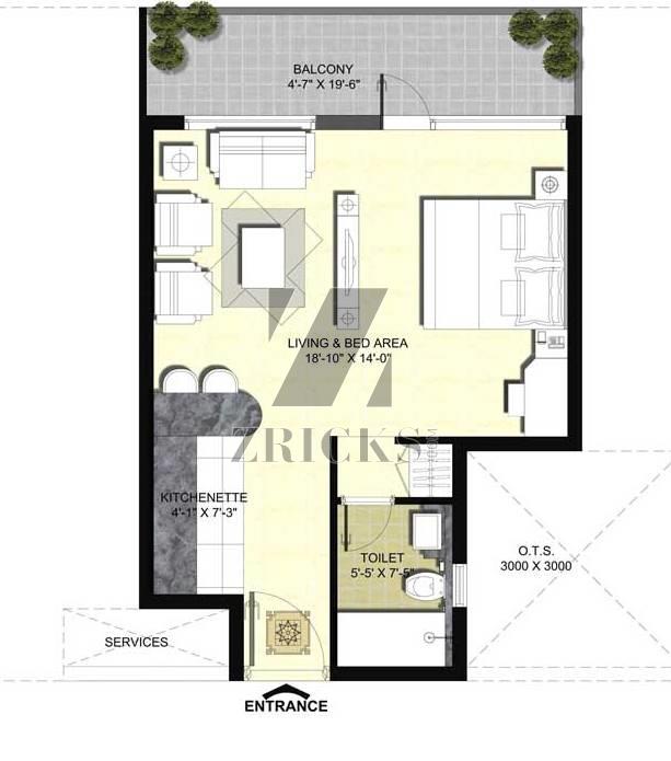 Unnati Fortune Vesta Suites Floor Plan