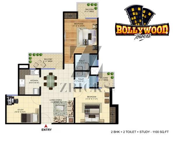 Amrapali Bollywood Towers Floor Plan