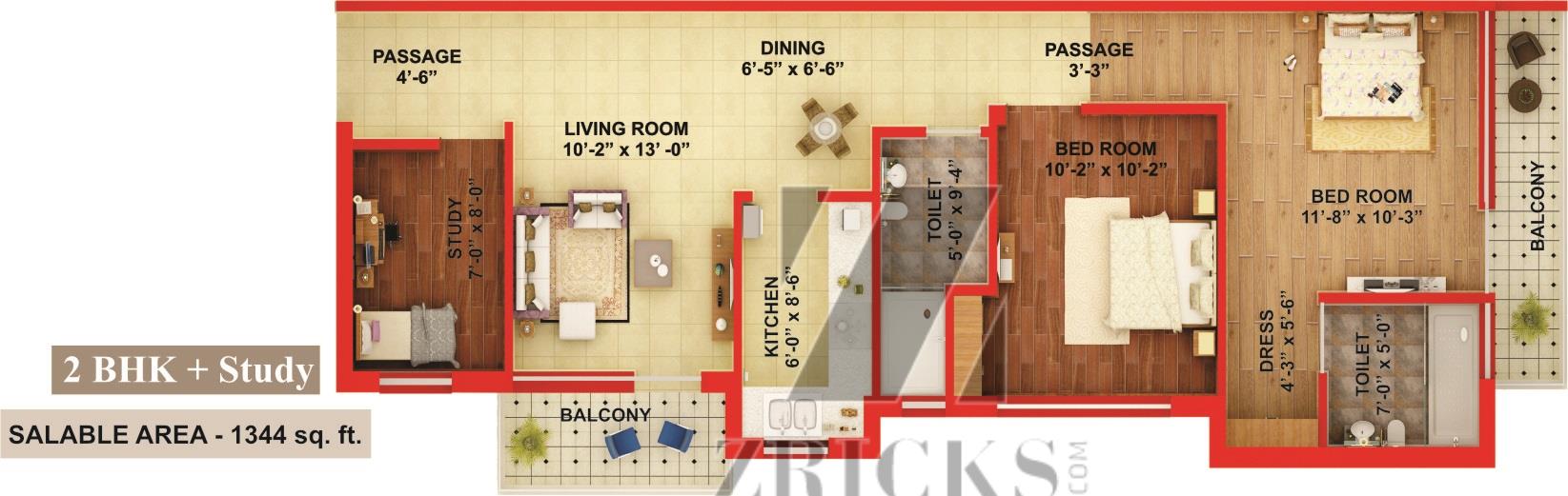 Adwik La Casa Floor Plan