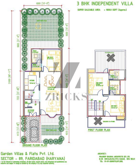 Pal Garden Villas Floor Plan