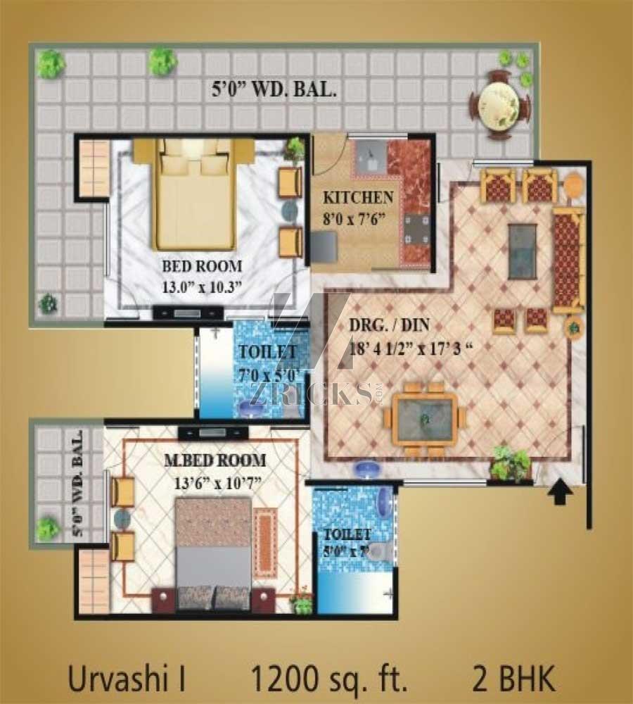 V3S Indralok Floor Plan
