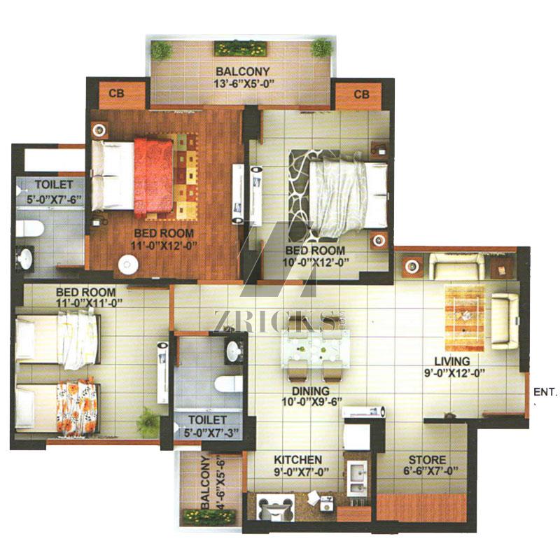 Addela Raj Residency Floor Plan