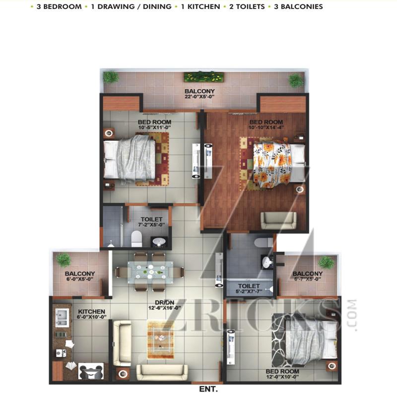 Addela Raj Nagar Residency Floor Plan