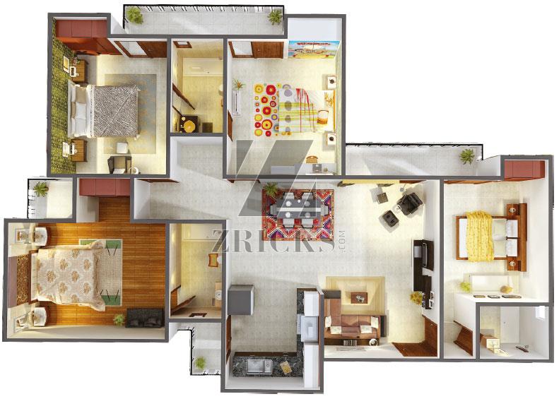 Gaur City 1 Floor Plan