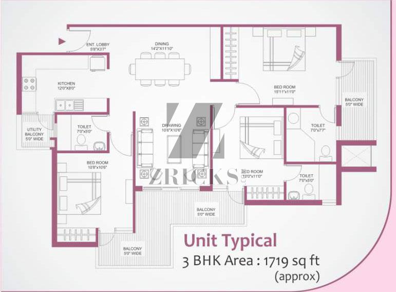 Vardhman Eta Residency Floor Plan